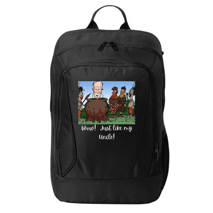 Funny Anti Joe Biden Cannibal Story About His Uncle Designed City Backpack