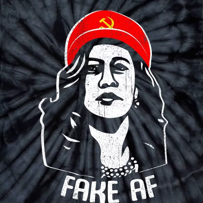 Fake Af Kamala Harris Communism Election Humor Tie-Dye T-Shirt