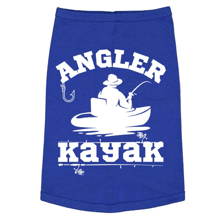 Funny Angler Kayak Gift Doggie Tank