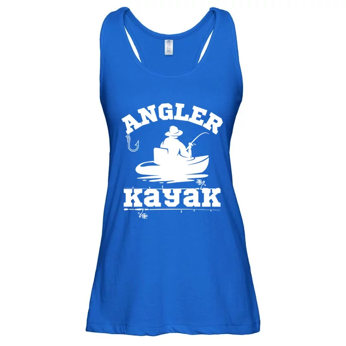 Funny Angler Kayak Gift Ladies Essential Flowy Tank