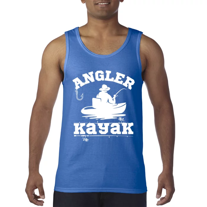 Funny Angler Kayak Gift Tank Top