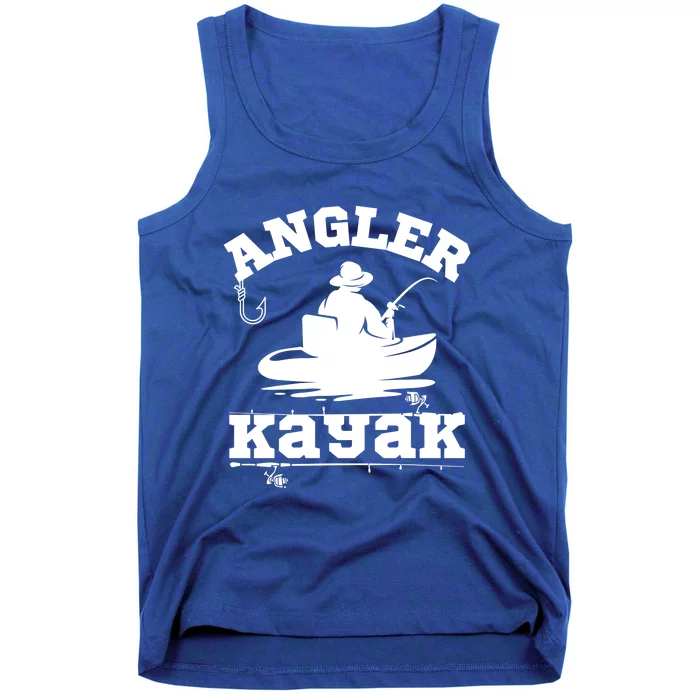 Funny Angler Kayak Gift Tank Top