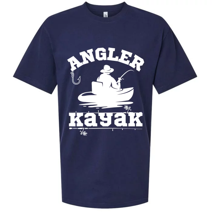 Funny Angler Kayak Gift Sueded Cloud Jersey T-Shirt