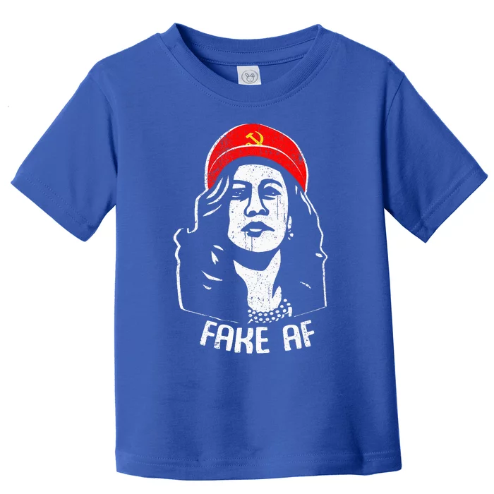 Fake Af Kamala Harris Communism Election Humor Toddler T-Shirt