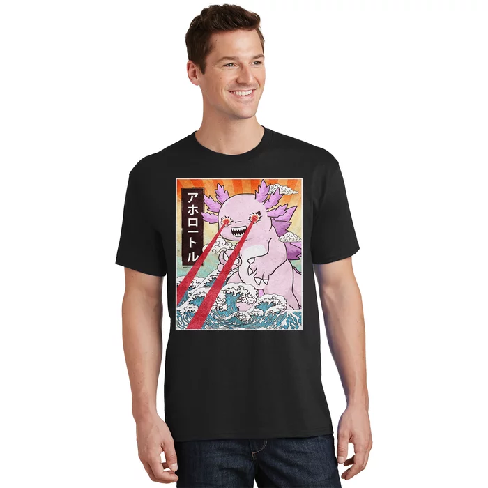 Funny Animal Kaiju Axolotl Japanese Monster T-Shirt