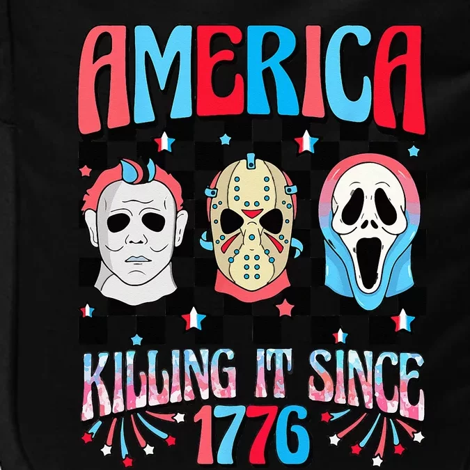 Funny America Killing IT Since 1776 Horror 4th Of July USA Impact Tech Backpack