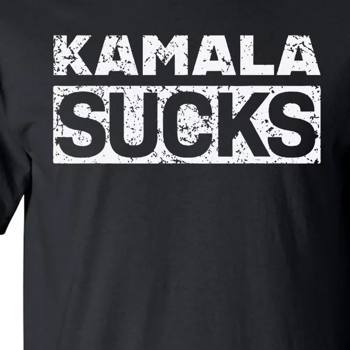 Funny Anti Kamala Harris 24 Pro Trump 2024 Kamala Sucks Tall T-Shirt