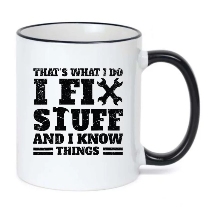 Fixing and Knowing My Expertise Black Color Changing Mug