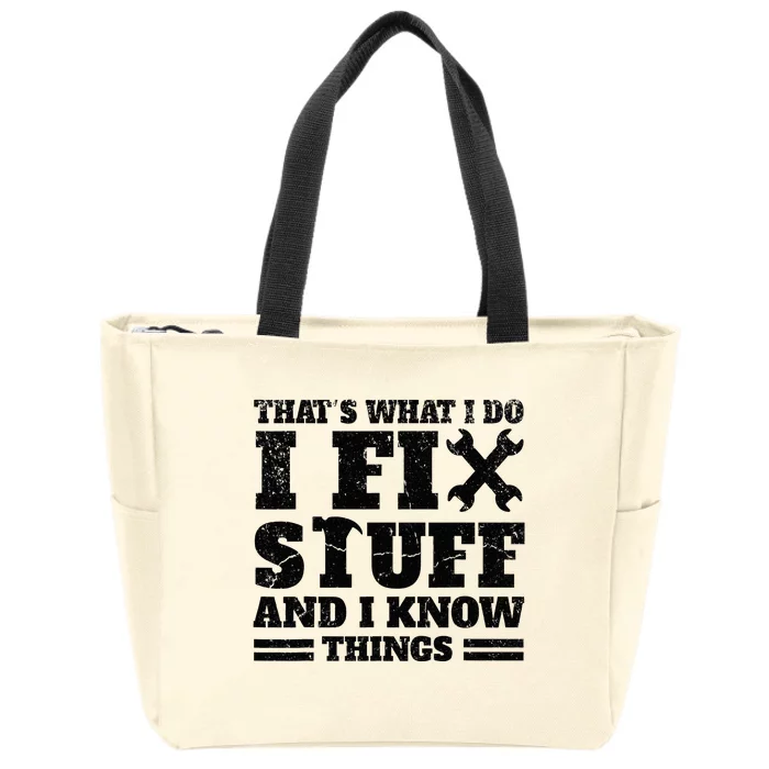 Fixing and Knowing My Expertise Zip Tote Bag