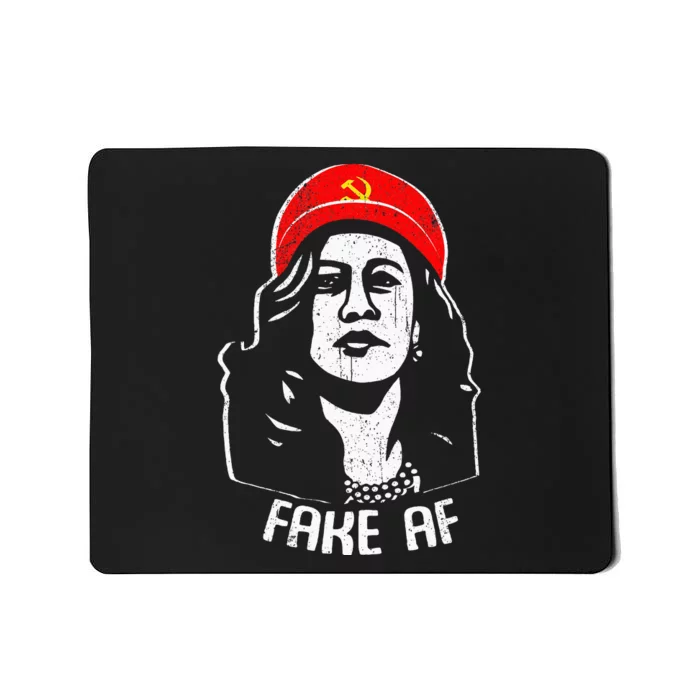 Fake Af Kamala Harris Communism Election Humor Mousepad