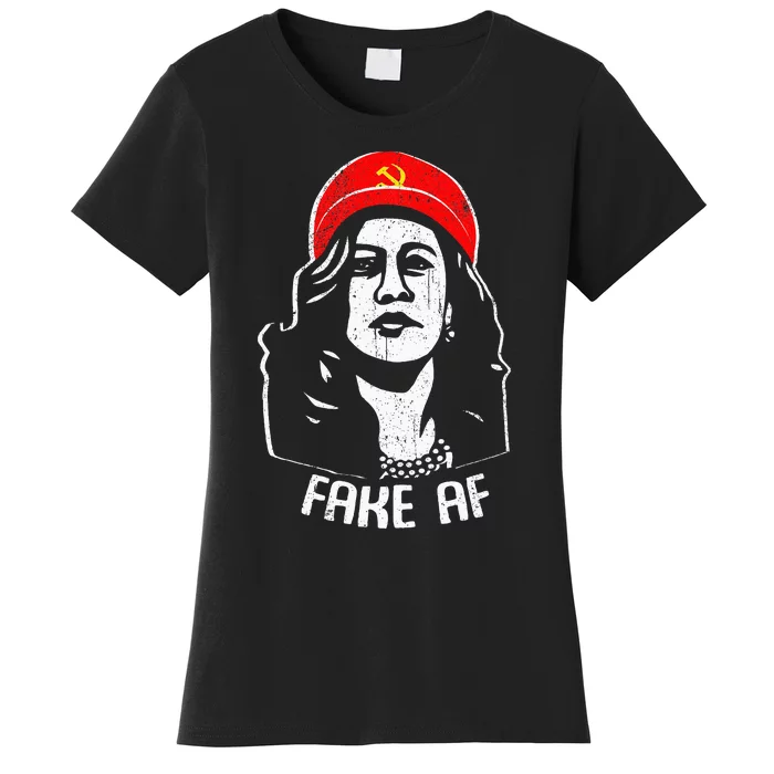 Fake Af Kamala Harris Communism Election Humor Women's T-Shirt