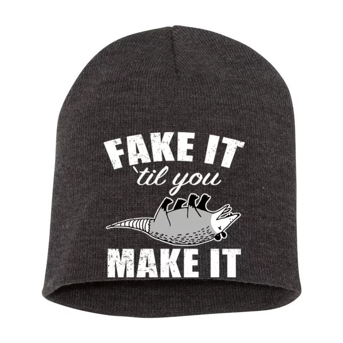 Fake It Or Make It Opossum Short Acrylic Beanie