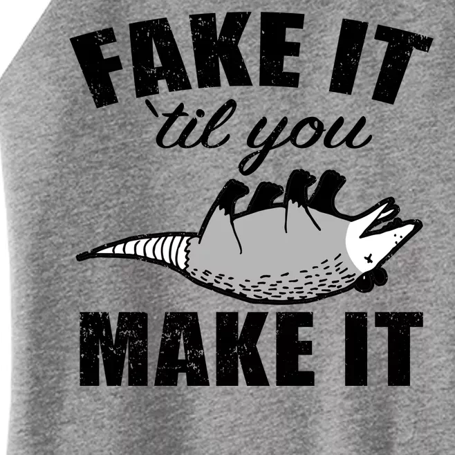 Fake It Or Make It Opossum Women’s Perfect Tri Rocker Tank