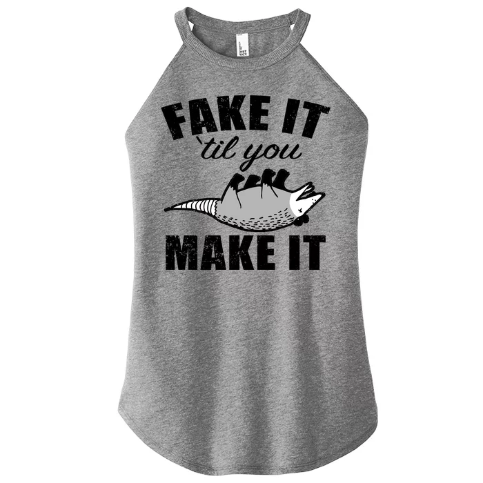 Fake It Or Make It Opossum Women’s Perfect Tri Rocker Tank