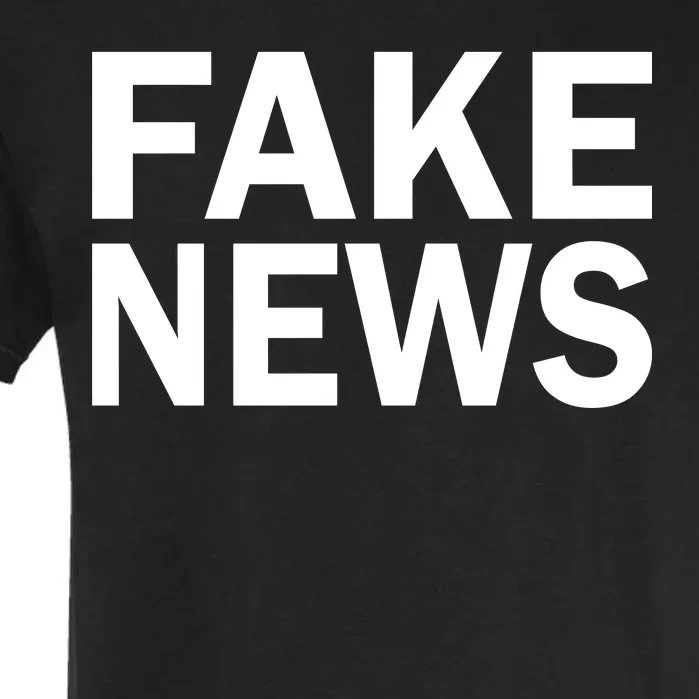 Fake News Bold Text Garment-Dyed Heavyweight T-Shirt