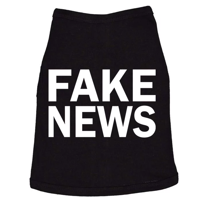 Fake News Bold Text Doggie Tank