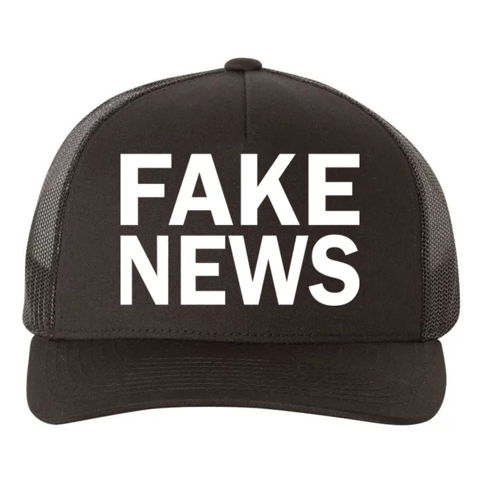 Fake News Bold Text Yupoong Adult 5-Panel Trucker Hat