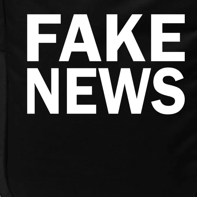 Fake News Bold Text Impact Tech Backpack