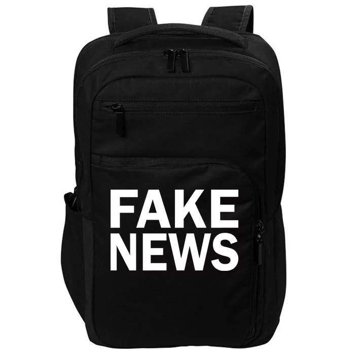 Fake News Bold Text Impact Tech Backpack