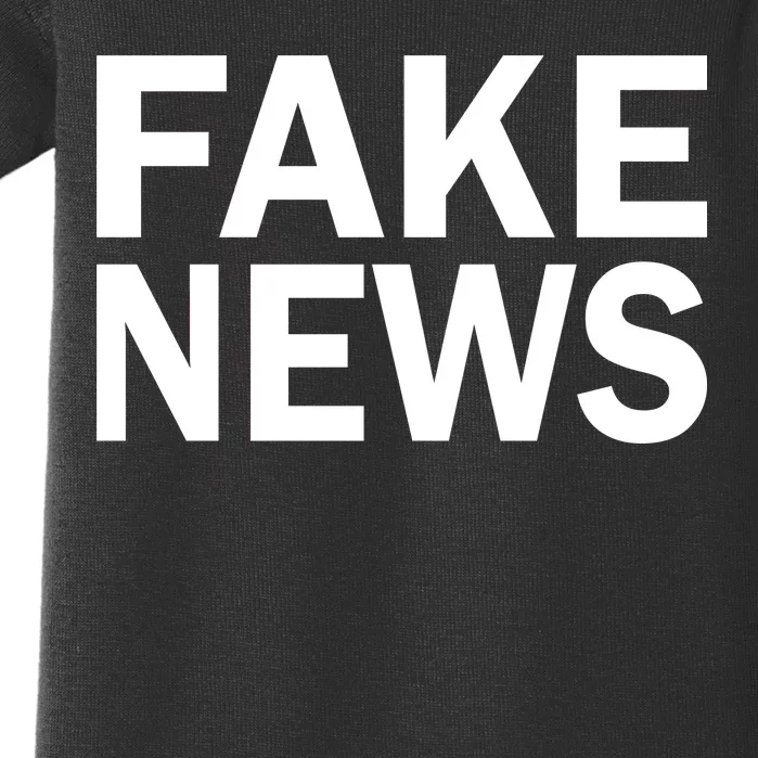 Fake News Bold Text Baby Bodysuit