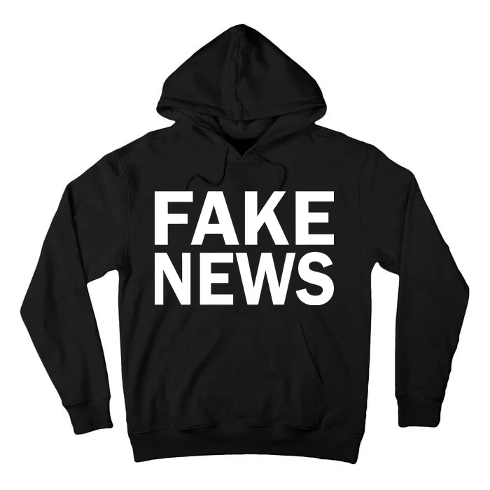 Fake News Bold Text Tall Hoodie