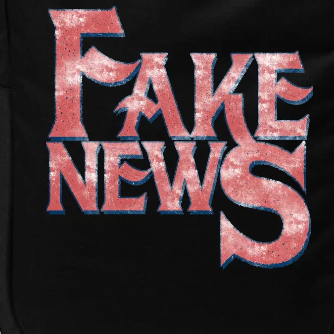 Fake News Distressed Text Impact Tech Backpack