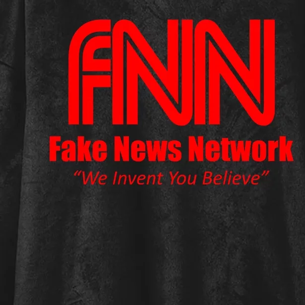 Fake News Network FFN We Invent You Believe Donald Trump Hooded Wearable Blanket