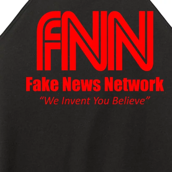 Fake News Network FFN We Invent You Believe Donald Trump Women’s Perfect Tri Rocker Tank