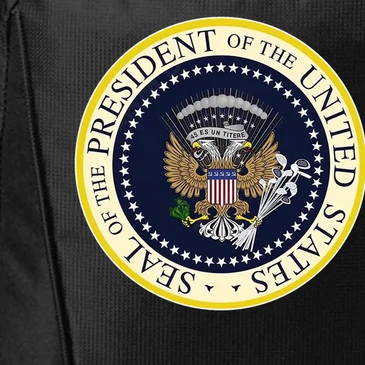 Fake Presidential Seal City Backpack