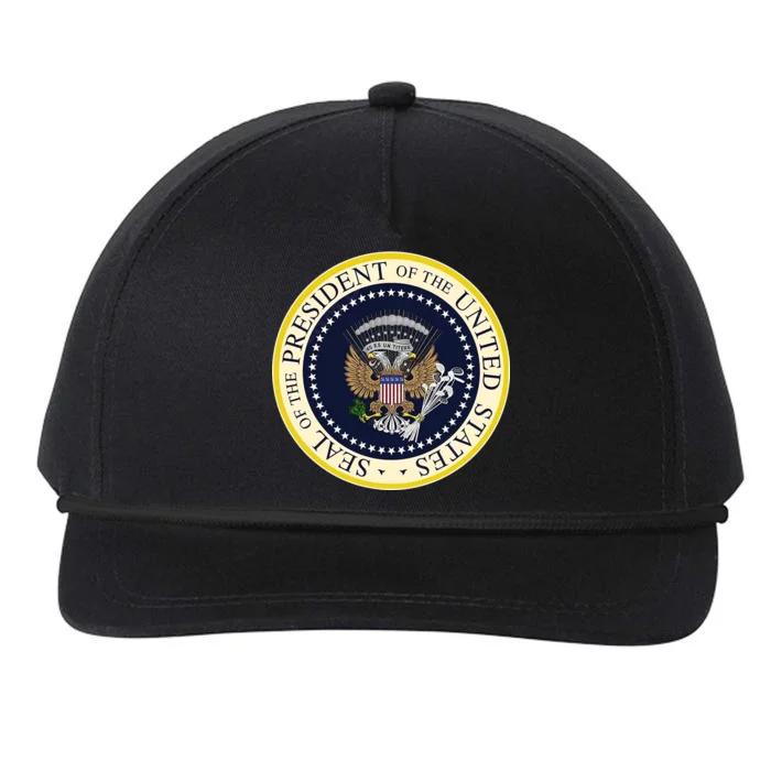 Fake Presidential Seal Snapback Five-Panel Rope Hat