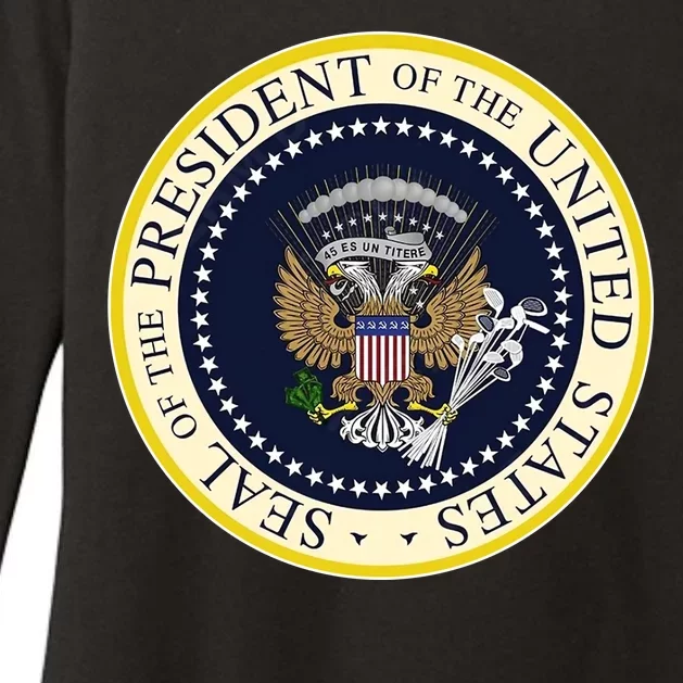 Fake Presidential Seal Womens CVC Long Sleeve Shirt