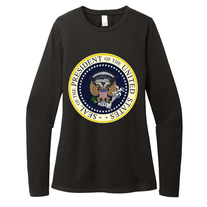 Fake Presidential Seal Womens CVC Long Sleeve Shirt