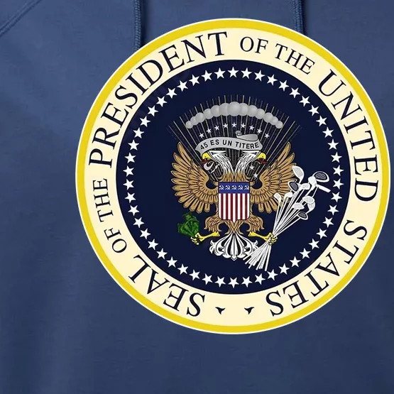 Fake Presidential Seal Performance Fleece Hoodie