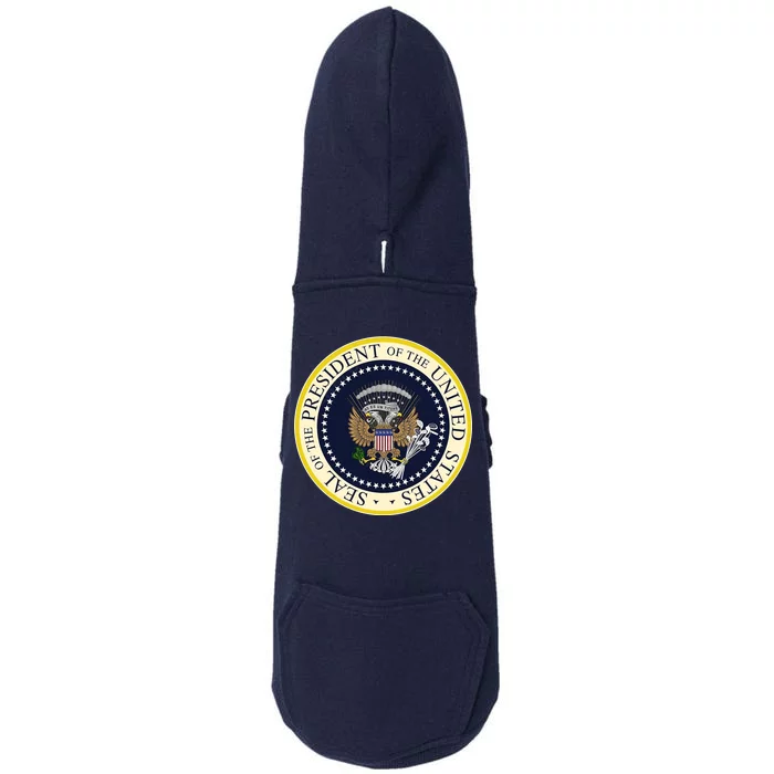 Fake Presidential Seal Doggie 3-End Fleece Hoodie