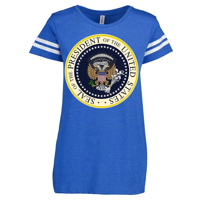 Fake Presidential Seal Enza Ladies Jersey Football T-Shirt