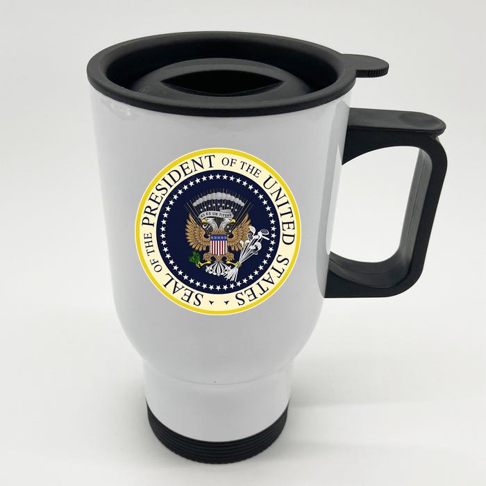 Fake Presidential Seal Front & Back Stainless Steel Travel Mug