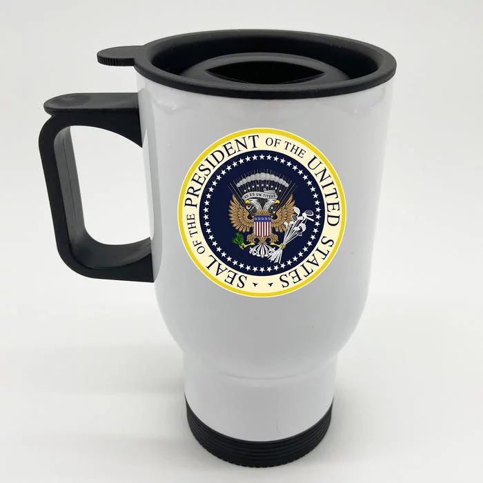 Fake Presidential Seal Front & Back Stainless Steel Travel Mug