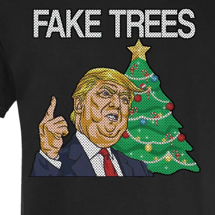 Fake Trees News Ugly Christmas Garment-Dyed Heavyweight T-Shirt