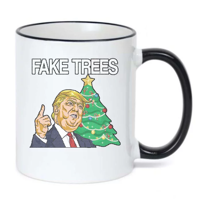 Fake Trees News Ugly Christmas Black Color Changing Mug