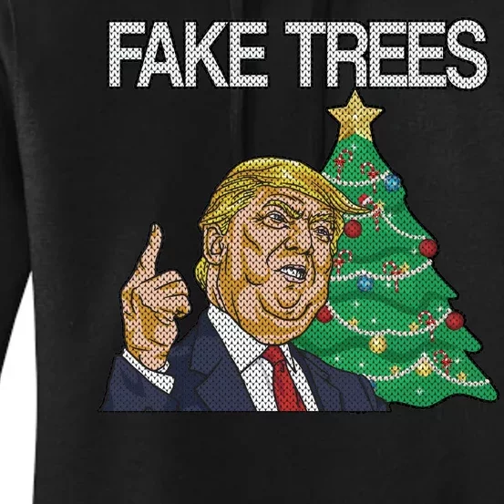 Fake Trees News Ugly Christmas Women's Pullover Hoodie