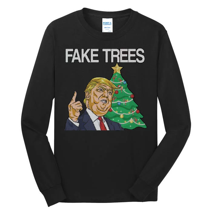 Fake Trees News Ugly Christmas Tall Long Sleeve T-Shirt