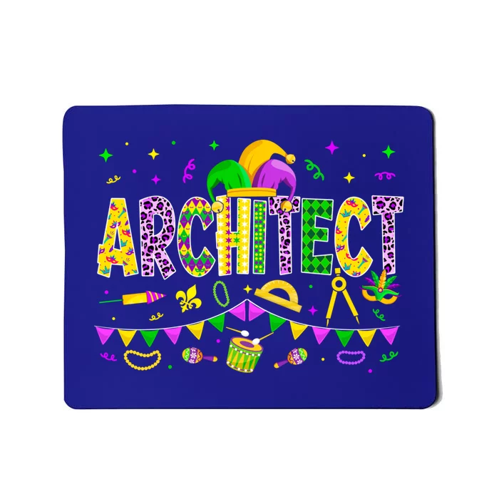 Funny Architect Lover Mardi Gras Carnival Party Gift Mousepad