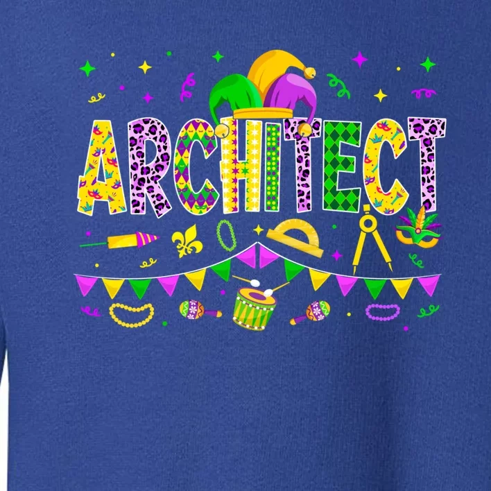 Funny Architect Lover Mardi Gras Carnival Party Gift Toddler Sweatshirt