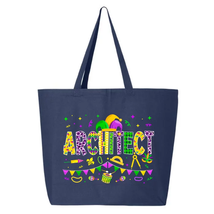 Funny Architect Lover Mardi Gras Carnival Party Gift 25L Jumbo Tote