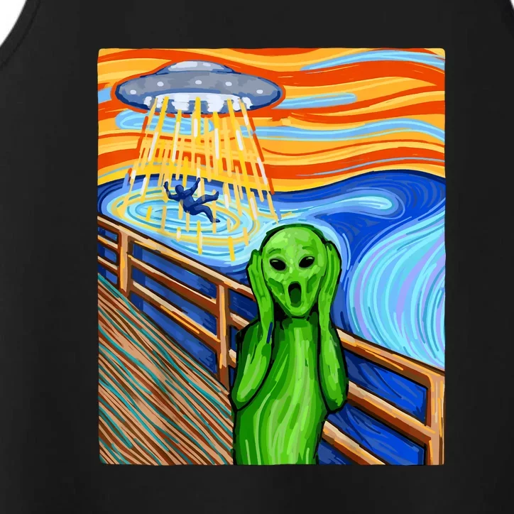 Funny Alien Lover Alien Humor Funny UFO Believe In Aliens Gift Performance Tank