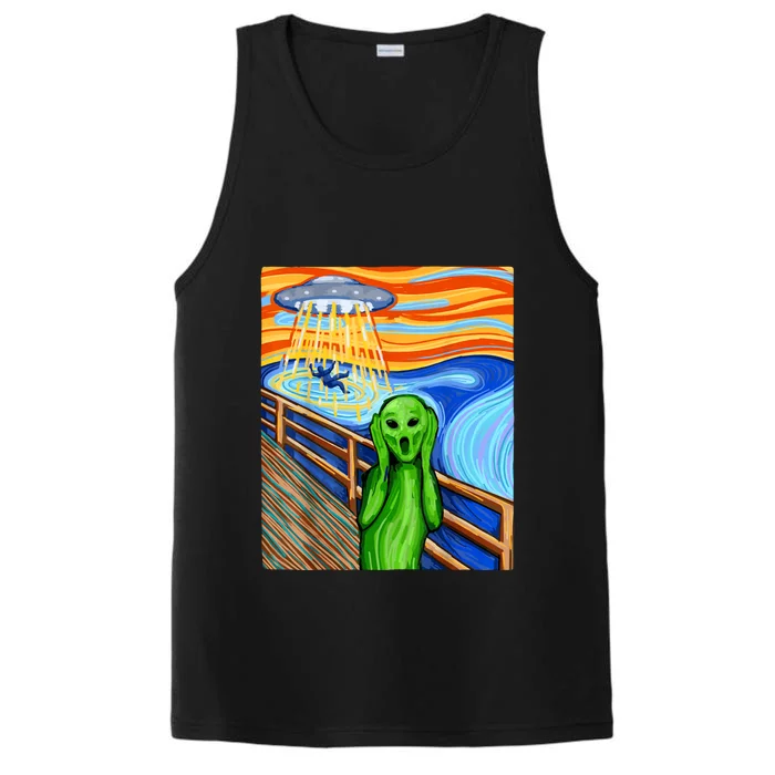 Funny Alien Lover Alien Humor Funny UFO Believe In Aliens Gift Performance Tank