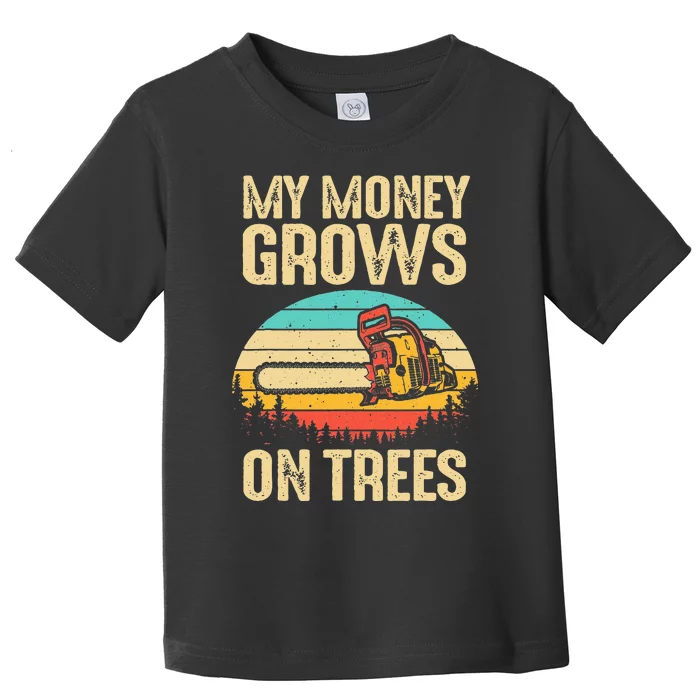 Funny Arborist Logger Gift Cool Tree Climber Lumberjack Toddler T-Shirt