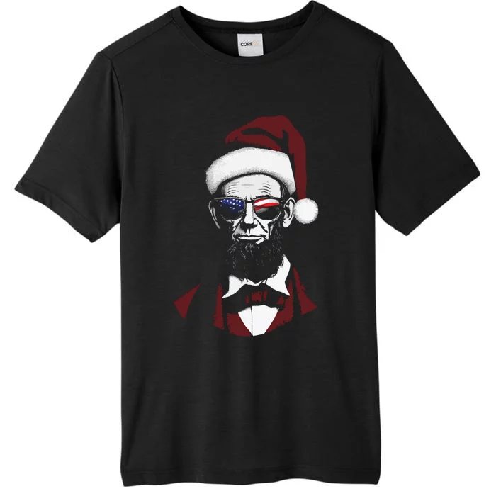 Funny Abraham Lincoln Santa Claus Abe Lincoln Christmas ChromaSoft Performance T-Shirt