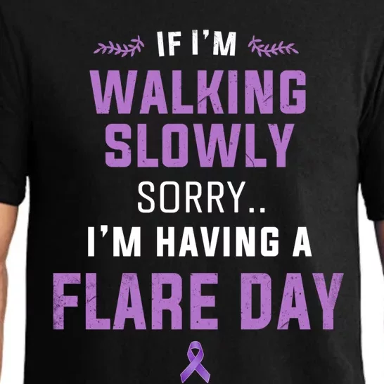 Fibro And Lupus Awareness On Rear Spoonie Flare Day Gift Pajama Set