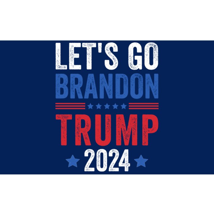 Funny Anti Liberal Us Flag LetS Go Brandon Trump 2024 Bumper Sticker